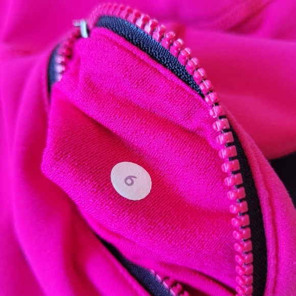 Lululemon Rare Run Spirit Pullover Fruity Tootie Hot Pink Size 6 - Picture 7 of 11